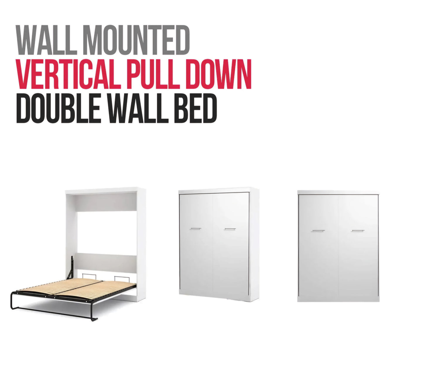 Belyn vertical double wall bed