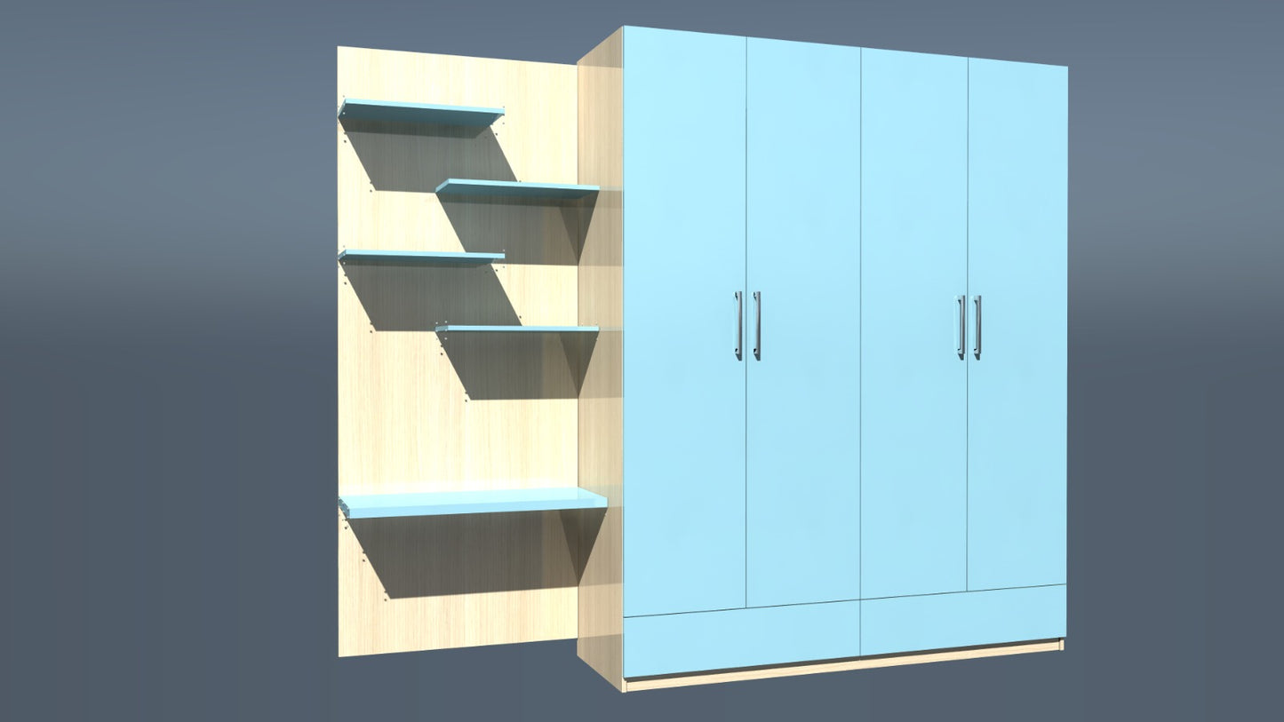 Bespoke wardrobe and desk unit