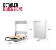 Belyn vertical double wall bed